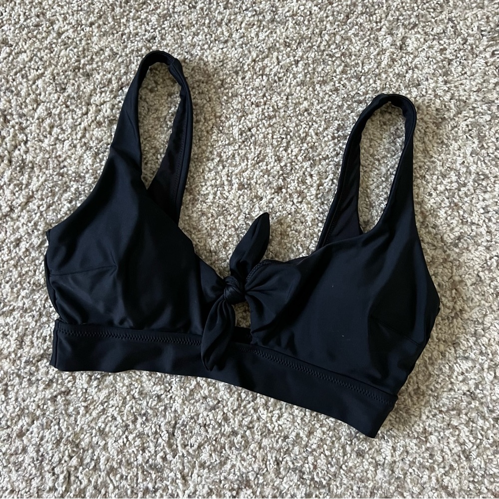 Aerie Front Tie Bikini Top